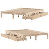 vidaXL Cadre de lit sans matelas 160x200 cm bois massif de pin