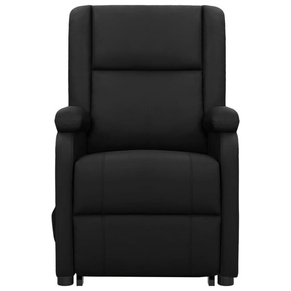 vidaXL Fauteuil de massage Noir Similicuir