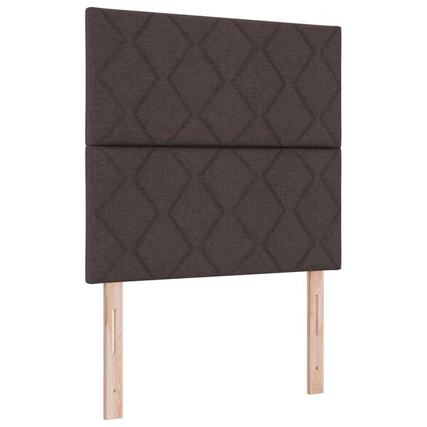 vidaXL T&ecirc;te de lit Marron fonc&eacute; 100 cm tissu