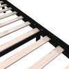 vidaXL Cadre de lit sans matelas noir bois de pin massif