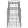 vidaXL Paniers à gabions arqués 17 pcs 300x50x60/80 cm fer galvanisé