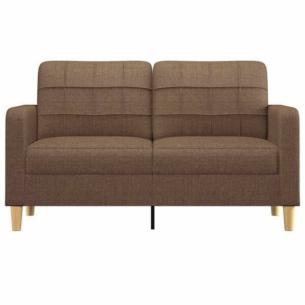 vidaXL Canapé à 2 places Marron 140 cm Tissu