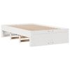vidaXL Cadre de lit sans matelas avec tiroirs 135x190 cm bois de pin