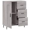 vidaXL Buffet sonoma gris 69,5x34x90 cm bois d'ing&eacute;nierie