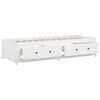 vidaXL Lit de jour sans matelas blanc 90x190 cm bois de pin massif
