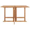 vidaXL Table &agrave; manger pliable de jardin 120x120x75 cm Bois de teck