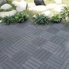 ProGarden Ensemble de carreaux de terrasse 6 pcs Gris fonc&eacute;