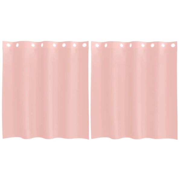 vidaXL Rideaux en voile avec œillets 2 pcs rose 140x140 cm