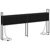 vidaXL Headboard de Rangement avec Station de Charge Ch&ecirc;ne noir
