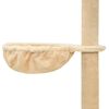 vidaXL Arbre à chat du sol au plafond Beige 220-240 cm