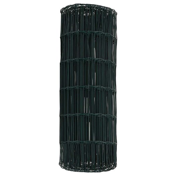vidaXL Clôture Euro Vert 0.8 x 25 m Fer revêtu de PVC