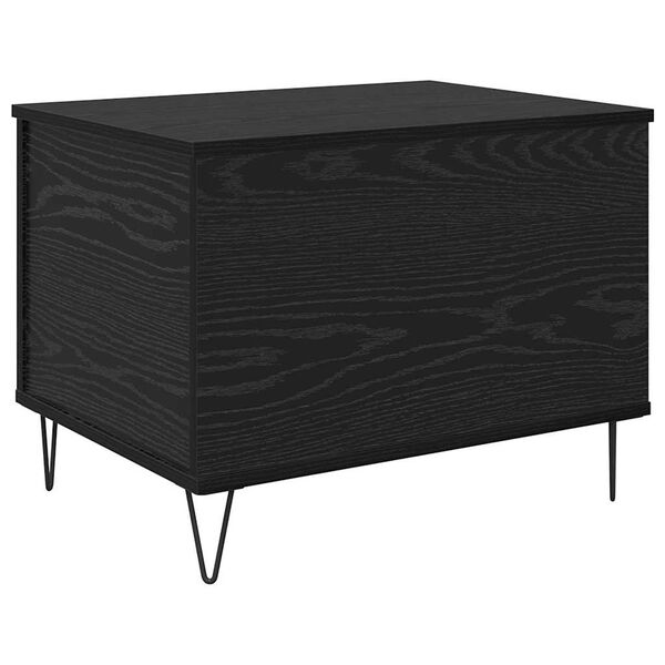 vidaXL Table basse Ch&ecirc;ne noir 60 x 44,5 x 45 cm Bois d'ing&eacute;nierie