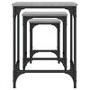 vidaXL Tables basses gigognes 3 pcs sonoma gris bois d'ing&eacute;nierie
