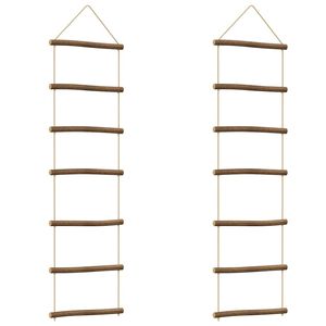 vidaXL D&eacute;corations murales en forme d'&eacute;chelle 2 pcs 30x100 cm