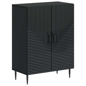 vidaXL Meuble de Rangement de Salle de Bain HAARLEM Noir