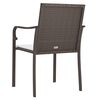 vidaXL Chaises de jardin et coussins lot de 2 marron 56x59x84 cm rotin