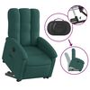 vidaXL Fauteuil inclinable &eacute;lectrique vert fonc&eacute; tissu