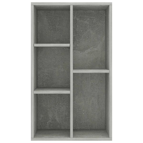 vidaXL Bibliothèque/Buffet Gris béton 50x25x80 cm Bois d’ingénierie