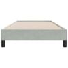 vidaXL Cadre de lit sans matelas gris clair 90x220 cm velours