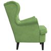 vidaXL Fauteuil vert clair velours