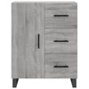 vidaXL Buffet haut Sonoma gris 69,5x34x180 cm Bois d'ing&eacute;nierie