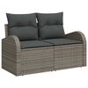 vidaXL Ensemble de canap&eacute; de jardin avec coussin 12 pcs Gris