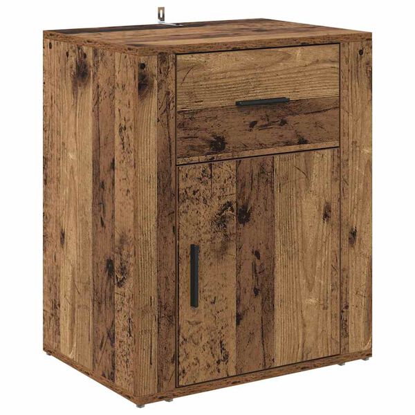 vidaXL Cabinet de chevet Bois ancien 35 x 50 x 60 cm Bois d'ing&eacute;nierie