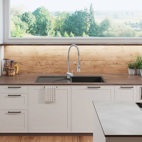 CORNAT Mitigeur de cuisine &agrave; levier unique FUERTE chrome