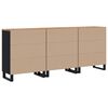vidaXL Buffets 3 pcs Bois d'acacia solide