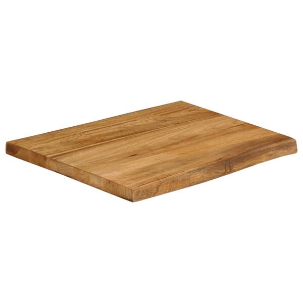 vidaXL Dessus de table 80x80x3,8 cm bord vivant bois massif manguier