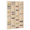 vidaXL Vitrine de collection en bois avec 56 compartiments 40 x 4,5 x 60 cm