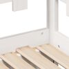 vidaXL Lit de jour avec gigogne et tiroirs sans matelas blanc 90x200cm
