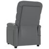 vidaXL Fauteuil inclinable &eacute;lectrique Gris Similicuir