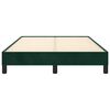 vidaXL Cadre de lit sans matelas vert fonc&eacute; 120x200 cm velours
