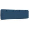 vidaXL Coussin de t&ecirc;te de lit bleu 160 cm tissu