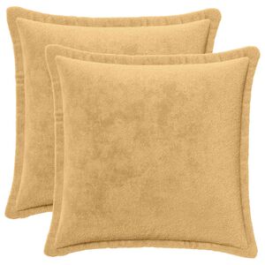 vidaXL Coussin de jet&eacute; 2 pc HOUTEN Taupe 30 x 30 cm Flanelle
