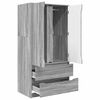 vidaXL Cabinet de salle de bain Gris Sonoma 79,5 x 49 x 156 cm