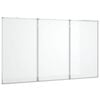vidaXL Tableau blanc magn&eacute;tique pliable 150x80x1,7 cm aluminium
