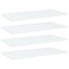vidaXL Panneaux de biblioth&egrave;que 4 pcs Blanc 60x30x1,5 cm Agglom&eacute;r&eacute;