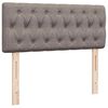 VidaXL Cadre de lit ottoman avec matelas taupe 120x190 cm tissu