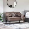 vidaXL Banc Chesterfield Marron 120,5 x 65 x 75 cm Cuir synth&eacute;tique