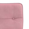 vidaXL Chaises &agrave; manger lot de 2 Rose Velours