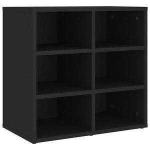 vidaXL Armoire &agrave; chaussures noir 52,5x30x50 cm