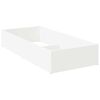 vidaXL Entourage de lit pour sommier r&eacute;glable Blanc 80 x 200 cm