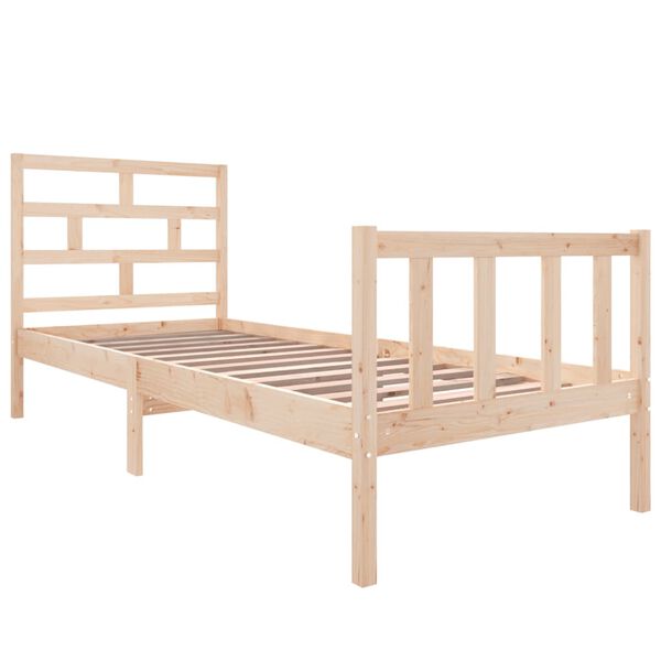 vidaXL Cadre de lit sans matelas bois de pin massif
