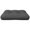 vidaXL Coussin de palette anthracite 50x50x12 cm tissu