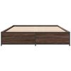 vidaXL Cadre de lit sans matelas chêne marron 140x200 cm