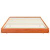 vidaXL Cadre de lit Cire marron 90 x 190 cm Bois de pin massif