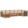 vidaXL Ensemble de canap&eacute;s d'ext&eacute;rieur 6 pc Naturel
