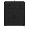 vidaXL Buffet Ch&ecirc;ne noir 69,5 x 34 x 90 cm Bois d'ing&eacute;nierie